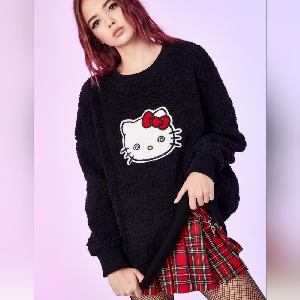 Hello Kitty X Dollskill Fuzzy Sweater